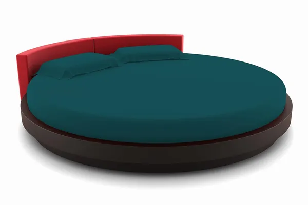 3_Piece_Round_Elastic_Bedsheet_Teal_400_TC_Egyptian_Cotton_Fitted_Bedsheet_82"_Diameter_Feet_Upto_12"_Inch_Thick_Mattress_Round_Shape_Fitted_Bedsheet_Include_2_Pillow_Covers