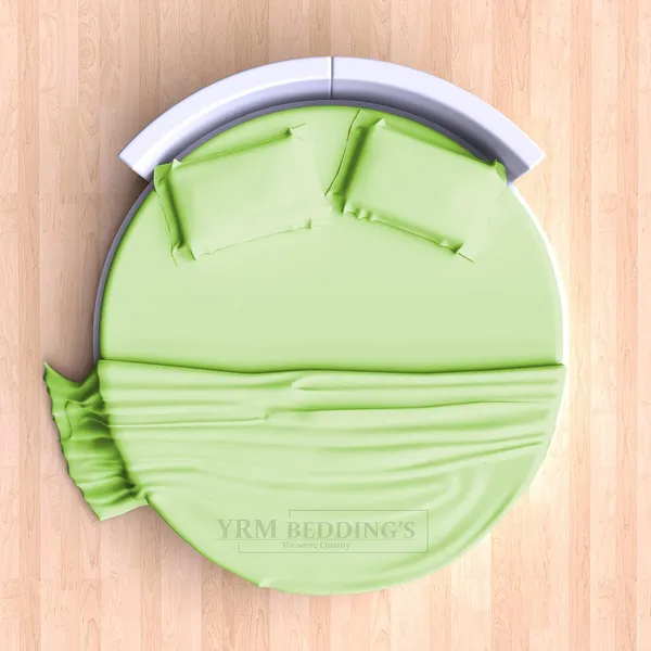 Sleepino_-_3_Piece_Round_Elastic_Bedsheet_Lime_Green_400_TC_Egyptian_Cotton_Fitted_Bedsheet_82"_Diameter_Feet_Upto_12"_Inch_Thick_Mattress_Round_Shape_Fitted_Bedsheet_Include_2_Pillow_Covers