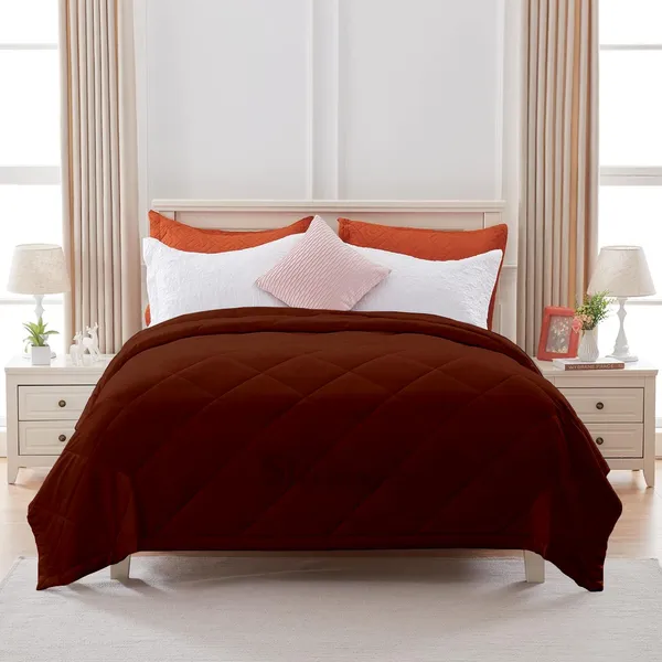 Brown_Microfiber_100_GSM_Comforter_For_Heavy_Winter
