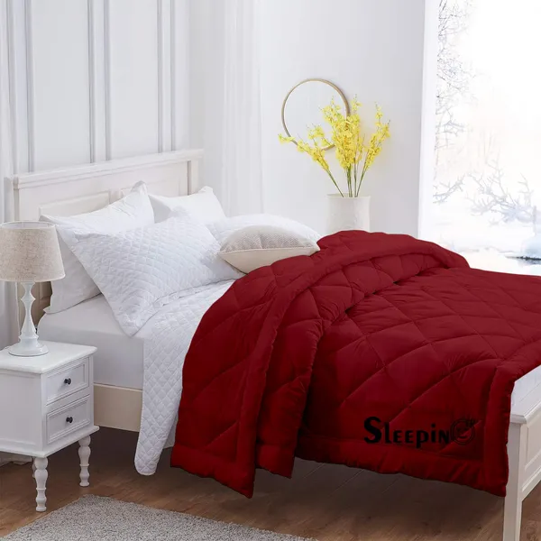 Burgundy_Breathable_Microfiber_200_GSM_Comforter_For_Heavy_Winter