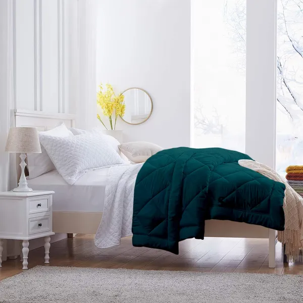 Teal_Breathable_Microfiber_200_GSM_Comforter_For_Heavy_Winter