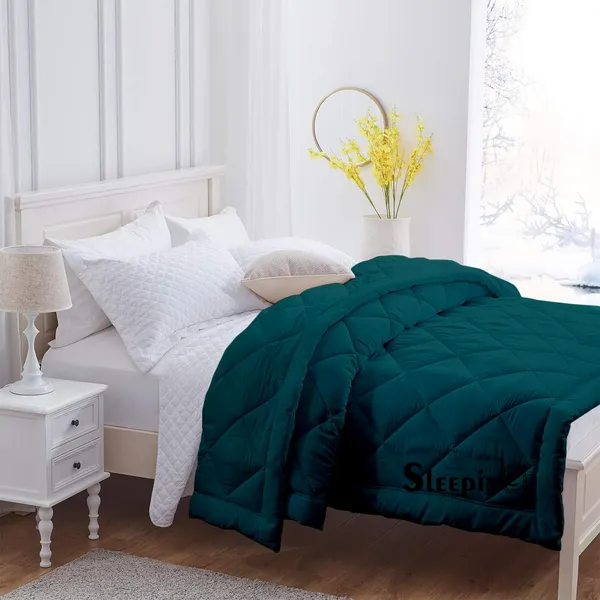 Teal_Breathable_Microfiber_200_GSM_Comforter_For_Heavy_Winter