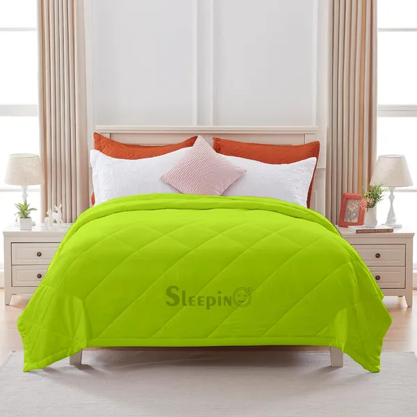Parrot_Green_Breathable_Microfiber_200_GSM_Comforter_For_Heavy_Winter