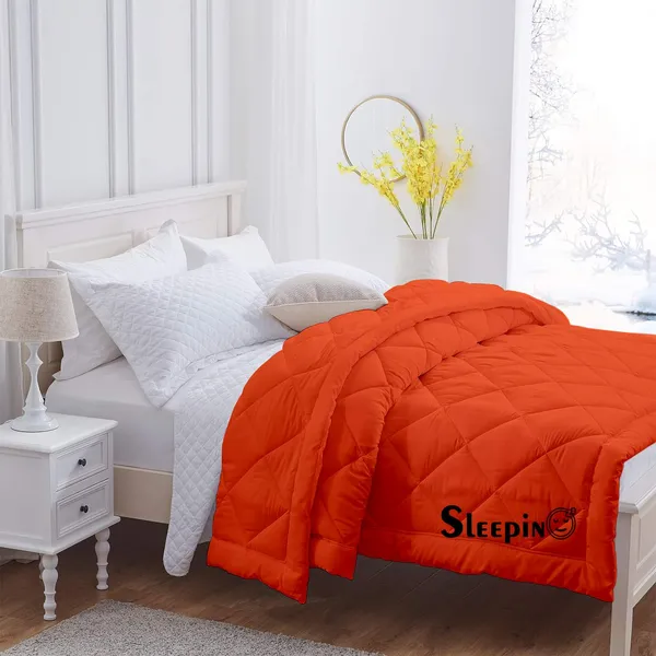Orange_Breathable_Microfiber_200_GSM_Comforter_For_Heavy_Winter