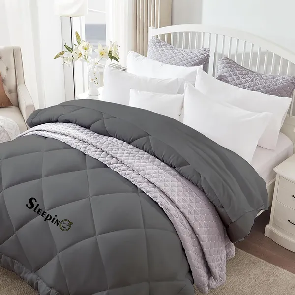 Dark_Grey_Breathable_Microfiber_400_GSM_Comforter_For_Heavy_Winter