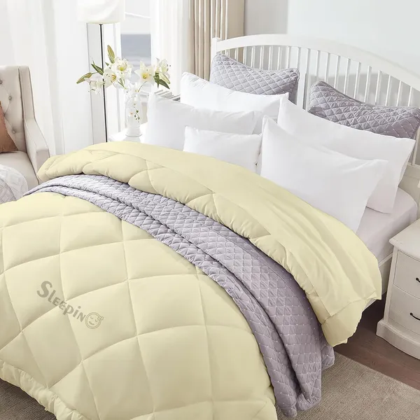 Ivory_Breathable_Microfiber_400_GSM_Comforter_For_Heavy_Winter