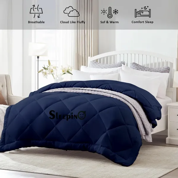 Navy_Blue_Breathable_Microfiber_400_GSM_Comforter_For_Heavy_Winter