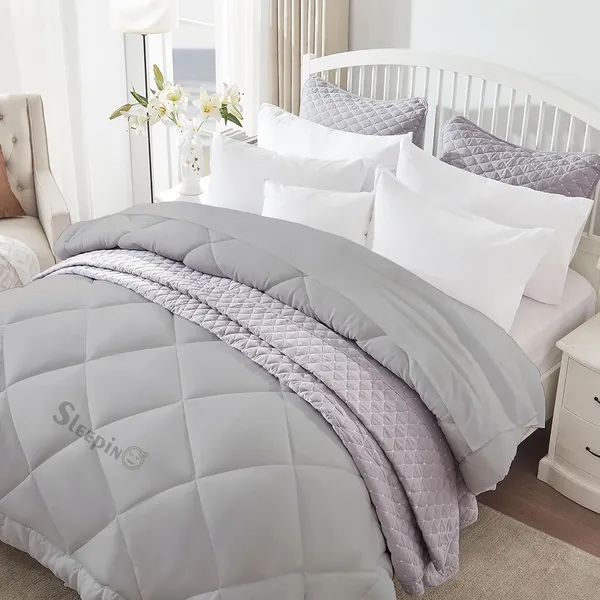 Silver_Breathable_Microfiber_400_GSM_Comforter_For_Heavy_Winter