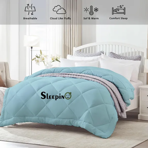 Sky_Blue_Breathable_Microfiber_400_GSM_Comforter_For_Heavy_Winter