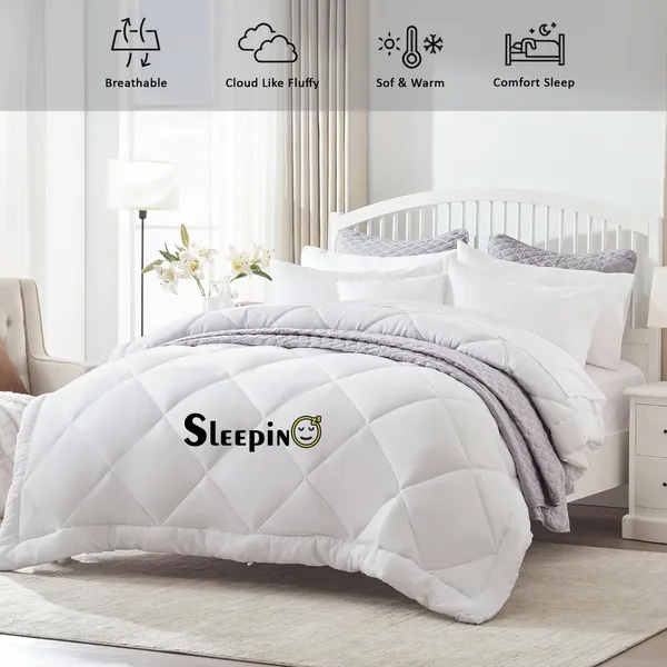 White_Breathable_Microfiber_400_GSM_Comforter_For_Heavy_Winter