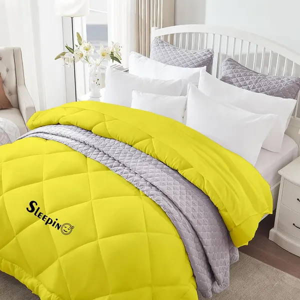 Vanilla_Yellow_Breathable_Microfiber_400_GSM_Comforter_For_Heavy_Winter
