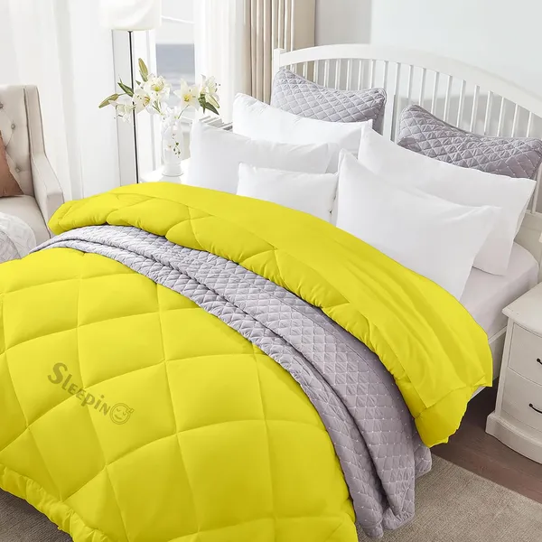 Vanilla_Yellow_Breathable_Microfiber_400_GSM_Comforter_For_Heavy_Winter