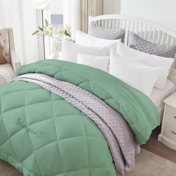 Emerald_Green_Breathable_Microfiber_400_GSM_Comforter_For_Heavy_Winter