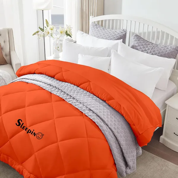 Orange_Breathable_Microfiber_400_GSM_Comforter_For_Heavy_Winter