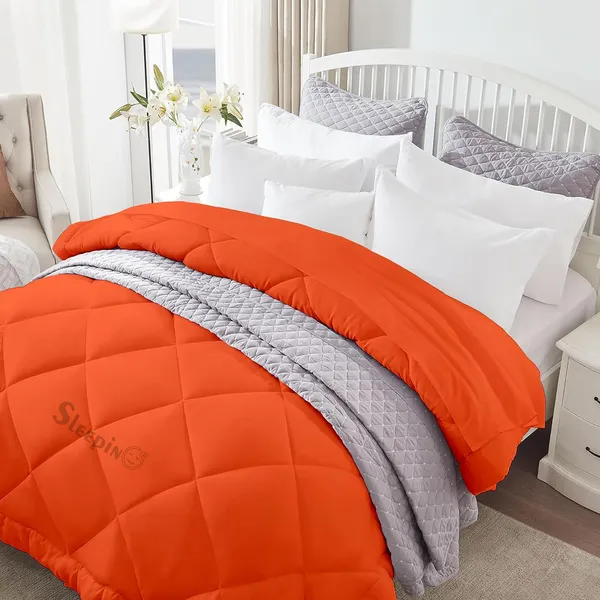 Orange_Breathable_Microfiber_400_GSM_Comforter_For_Heavy_Winter