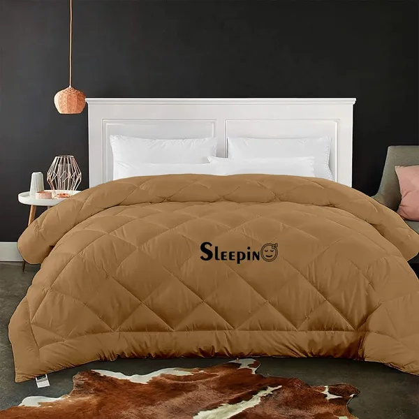 Beige_Breathable_Microfiber_500_GSM_Comforter_For_Heavy_Winter