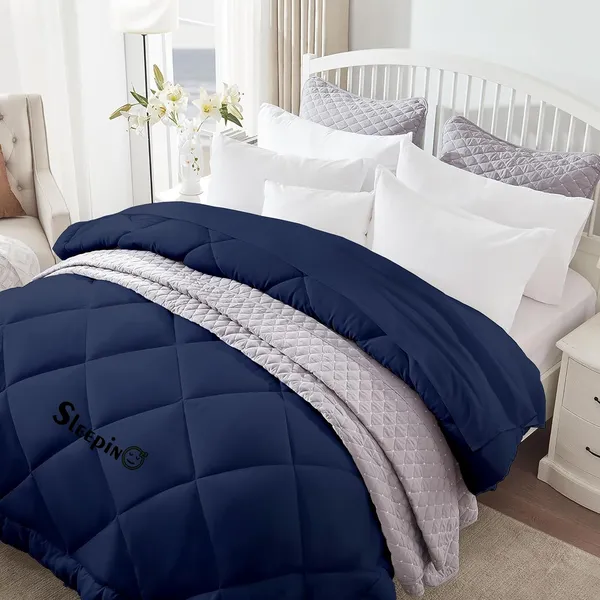Navy_Blue_Breathable_Microfiber_500_GSM_Comforter_For_Heavy_Winter