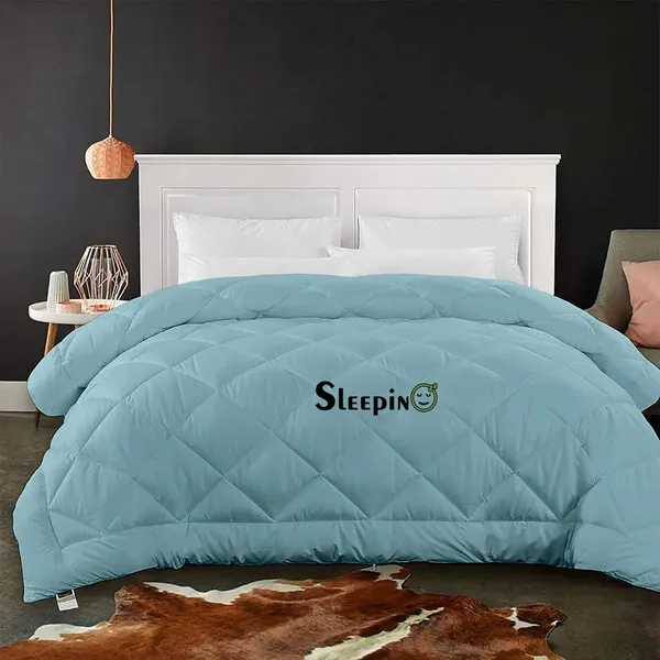 Sky_Blue_Breathable_Microfiber_500_GSM_Comforter_For_Heavy_Winter