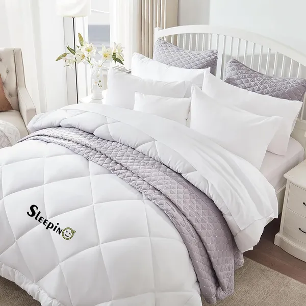 White_Breathable_Microfiber_500_GSM_Comforter_For_Heavy_Winter