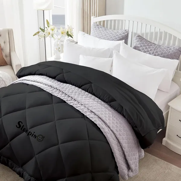 Black_Breathable_Microfiber_500_GSM_Comforter_For_Heavy_Winter