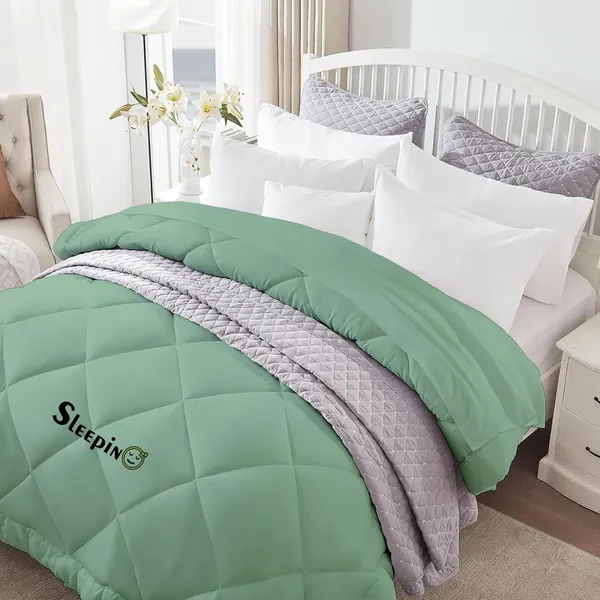 Emerald_Green_Breathable_Microfiber_500_GSM_Comforter_For_Heavy_Winter