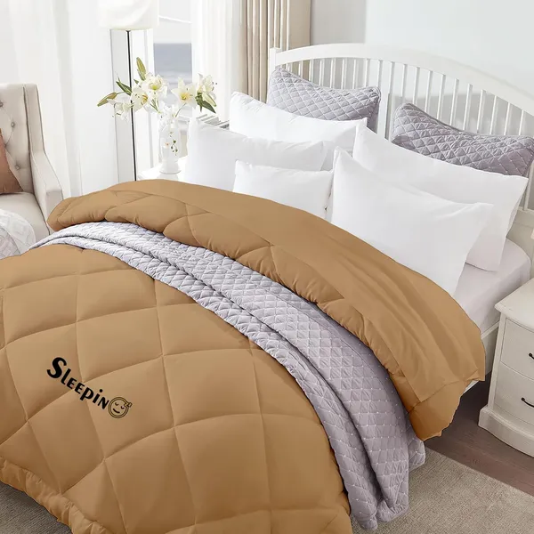 Orange_Breathable_Microfiber_500_GSM_Comforter_For_Heavy_Winter