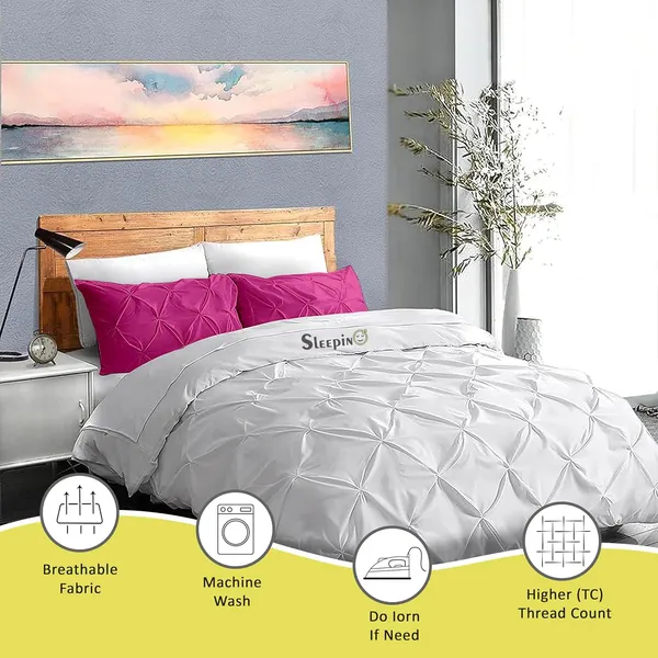 Pack_Of_6_Hot_Pink_400TC_Egyptian_Cotton_Rich_Pintuk_Pinch_Pleated_Pillow_Cover