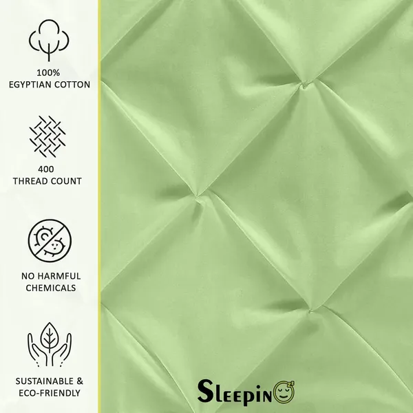 Pack_Of_6_Lime_Green_400TC_Egyptian_Cotton_Rich_Pintuk_Pinch_Pleated_Pillow_Cover