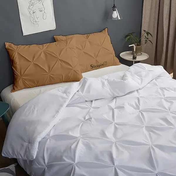 Pack_Of_8_Beige_400TC_Egyptian_Cotton_Rich_Pintuk_Pinch_Pleated_Pillow_Cover