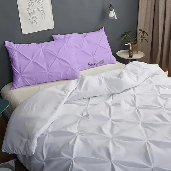 Pack_Of_8_Lavender_400TC_Egyptian_Cotton_Rich_Pintuk_Pinch_Pleated_Pillow_Cover