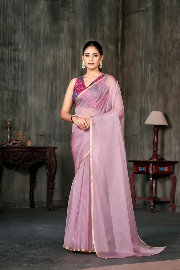 Pink__Cloud_Organza_Saree_With_Golden_Border_All_Saree