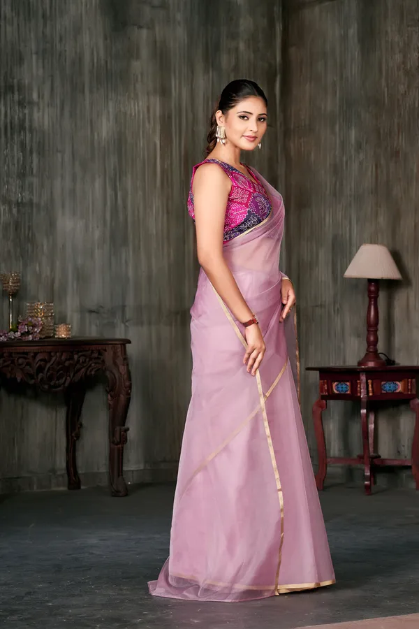 Pink__Cloud_Organza_Saree_With_Golden_Border_All_Saree