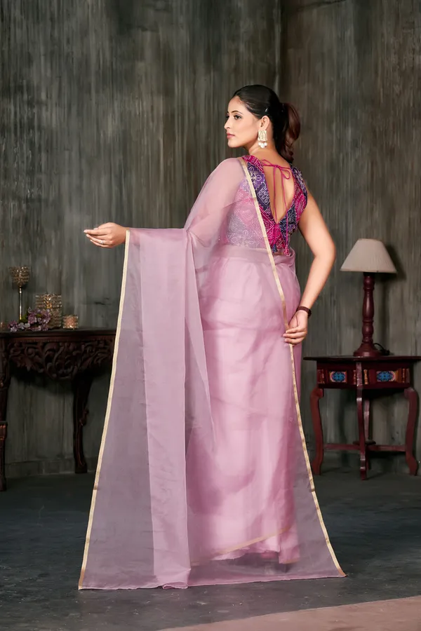 Pink__Cloud_Organza_Saree_With_Golden_Border_All_Saree