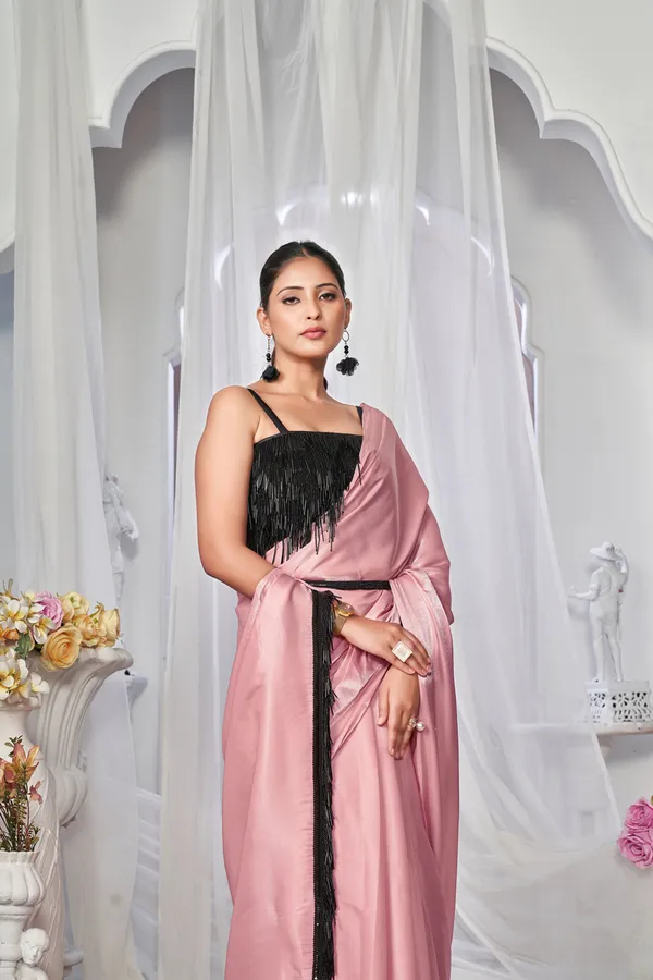 Pink__Saree_Falling_Leaves_Sparkle_Made_By_Klishaa