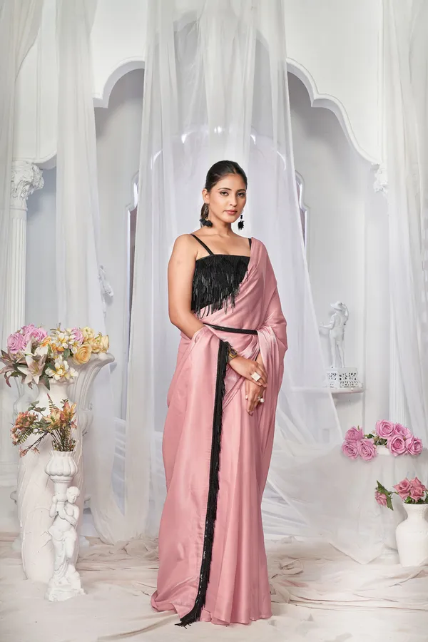 Pink__Saree_Falling_Leaves_Sparkle_Made_By_Klishaa