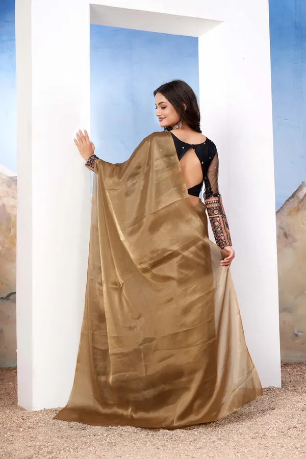 Golden__Vibrent_Look_With_Black_Blouse