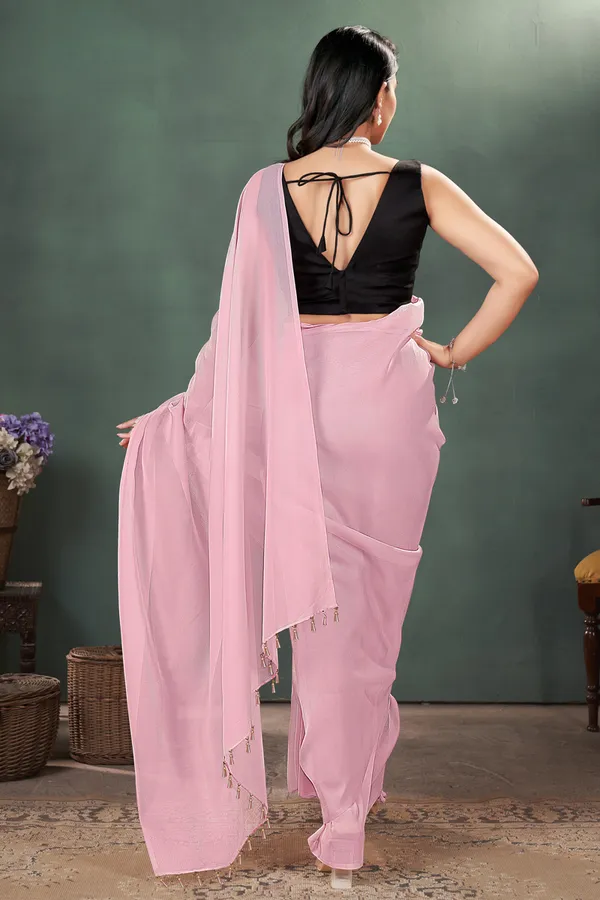Peach_Royal_Peach_Organza_Saree_With_Transparant_Bids_Hand_Latkan_With_Blouse_Febric