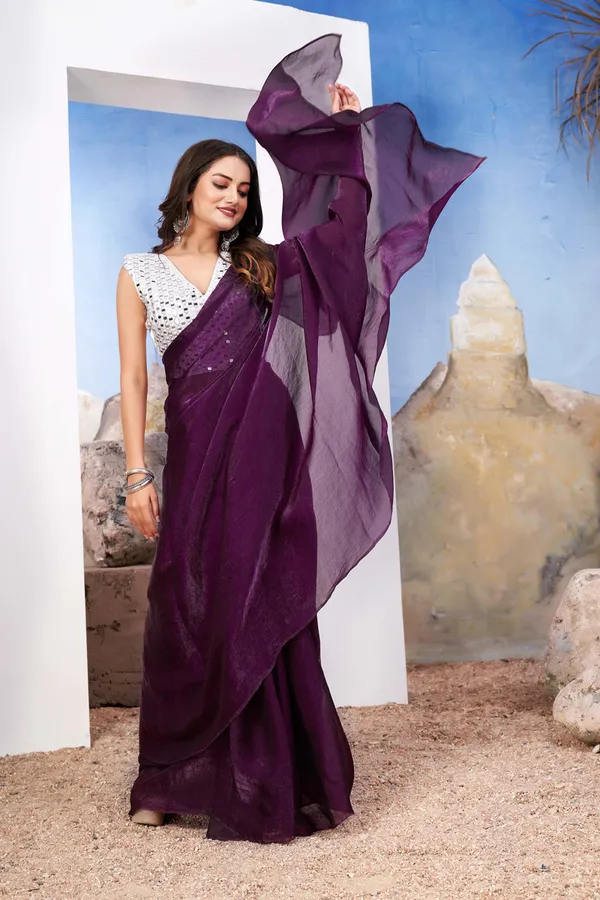 Purple_Rich_Saree_With_Mirror_Blouse