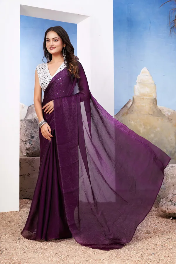 Purple_Rich_Saree_With_Mirror_Blouse