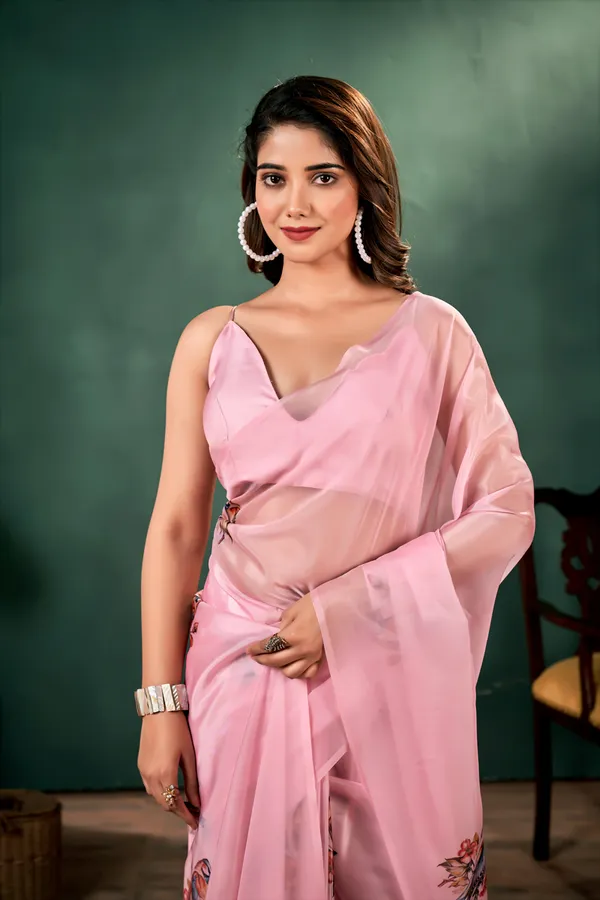 Pink_Baby_Pink_A_Pure_Slik_Organza_Spprow_Print