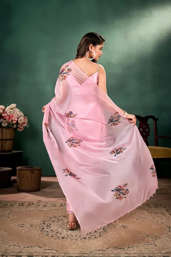 Pink_Baby_Pink_A_Pure_Slik_Organza_Spprow_Print