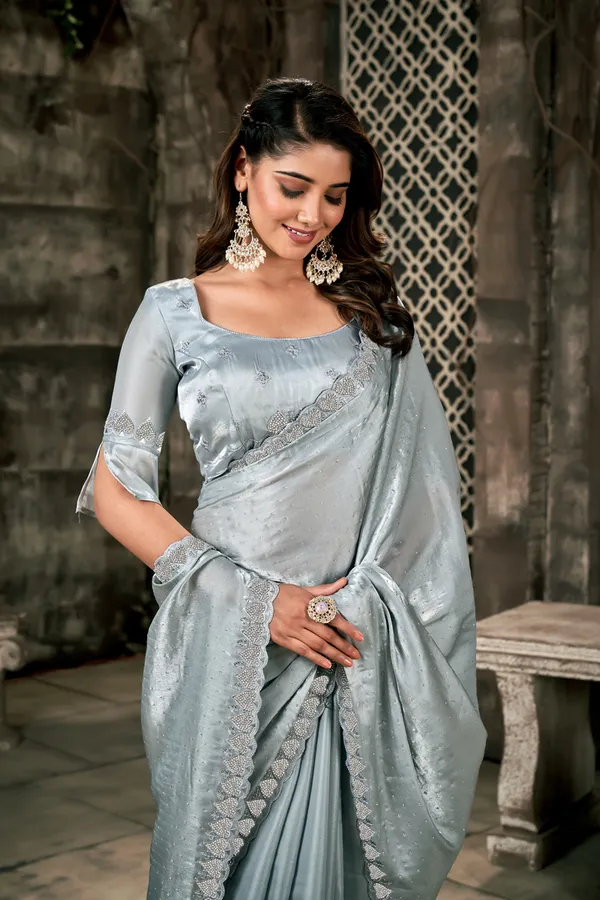 Grey__Satin_Silk_Saree_With_Dimond_Work_And_Cut_Border_Work