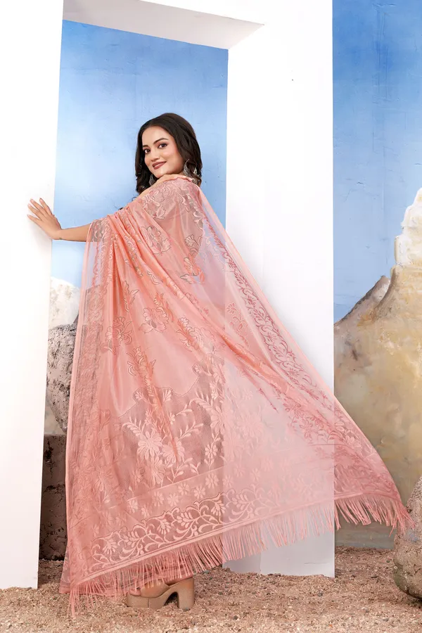 Peach__Georgette_Saree_With_Elegant_Floral_Embroidery