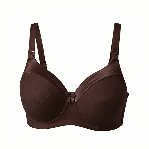 Brown_Cotton_Padded_Feeding_Bra_For_Women
