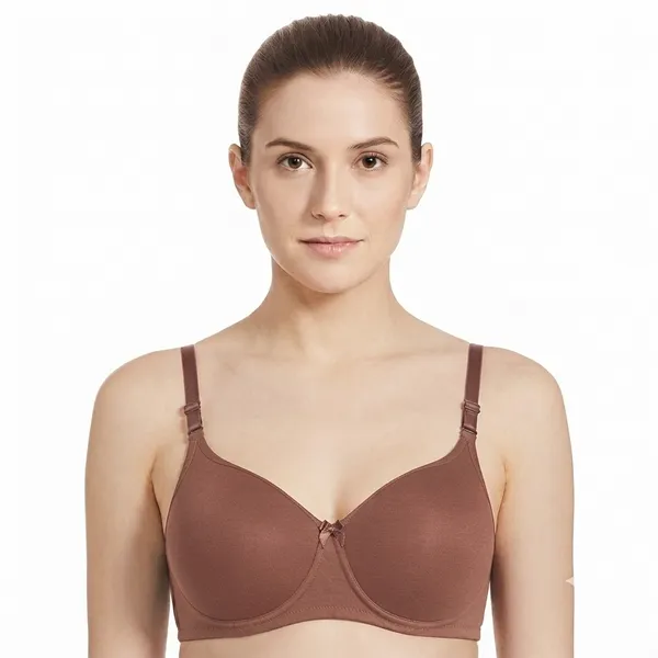 Rosy_Brown_Cotton_Padded_Bra_For_Women