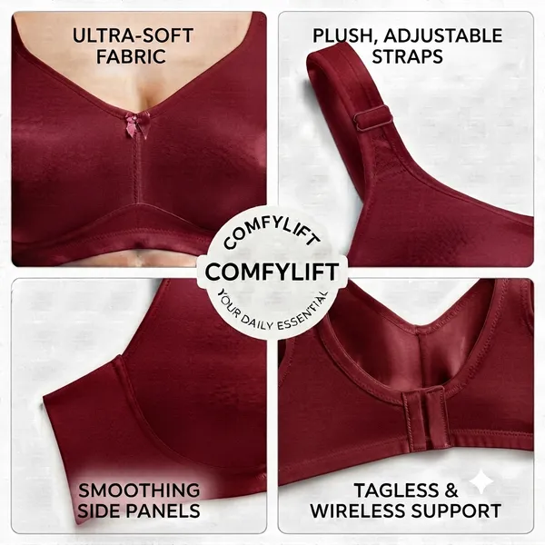 Candy_V_Neck_Non_Padded_Multi_Layered_Cup_Bra_-_Maroon