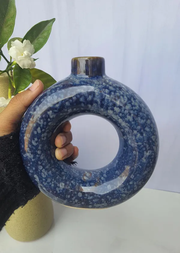 Blue_Ceramic_Ring_Shape_Vase_(Set_of_2)