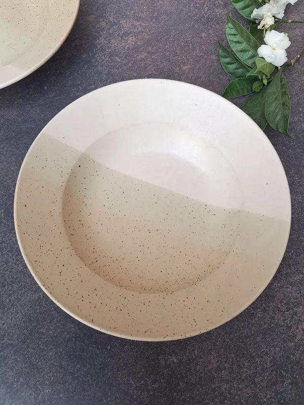 Handcrafted_Beige_Pasta_Plate_?_Artisan_Ceramic_Dish_for_Stylish_Dining
