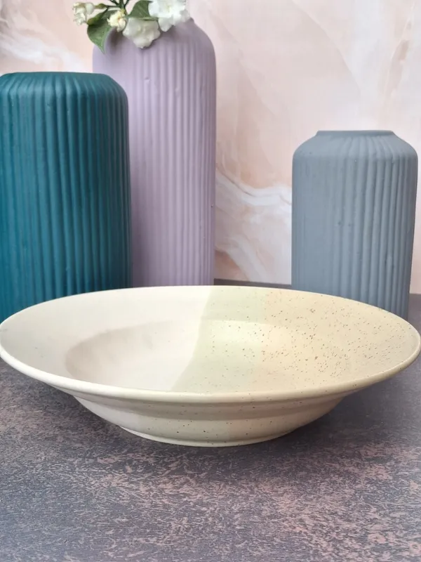 Handcrafted_Beige_Pasta_Plate_?_Artisan_Ceramic_Dish_for_Stylish_Dining