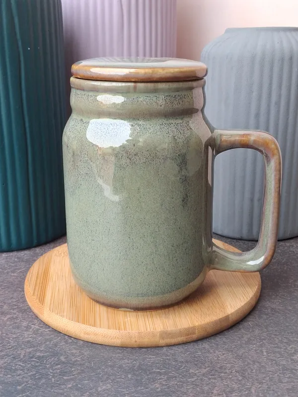 Green_Glaze_Finish_Large_Size_Mug_With_Lid-(350ml)